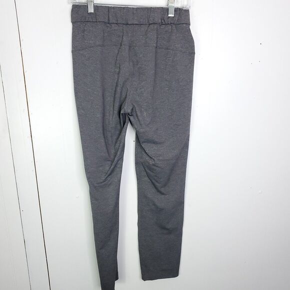 Lululemon Pants Womens 4 On The Fly Heathered Black Pull On Ankle Athleisure - Picture 7 of 9